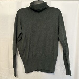 Madewell Women's Size XS Green Wool Blend Lightweight‎ Turtleneck Sweater